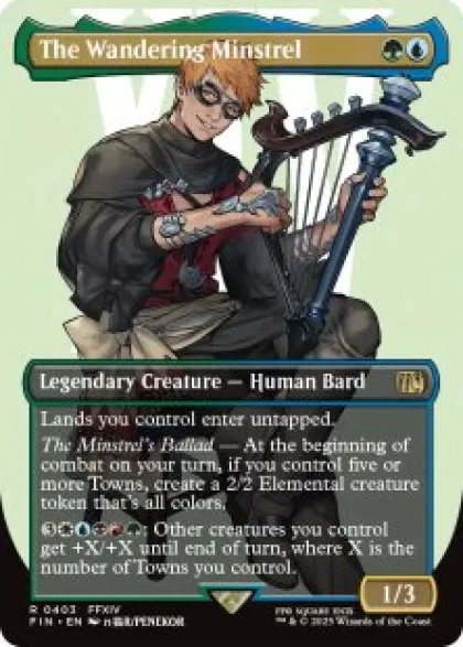 The Wandering Minstrel (#403) (foil) (borderless) - Final Fantasy Varianten