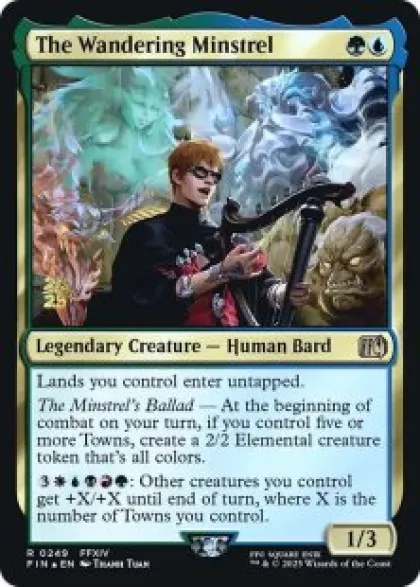 The Wandering Minstrel (foil) - Final Fantasy Prerelease Promo's