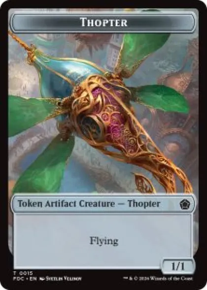 Thopter token (1/1) - Foundations Commander Decks