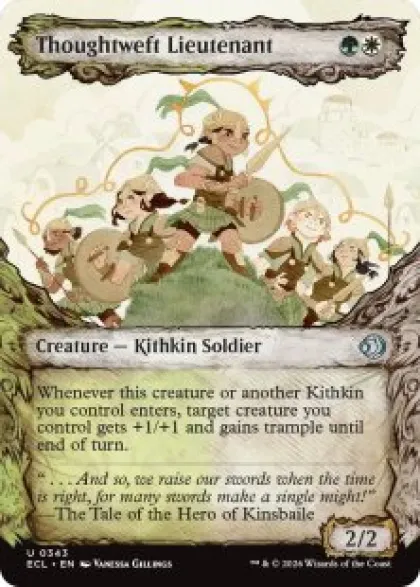 Thoughtweft Lieutenant (showcase) - Lorwyn Eclipsed Varianten