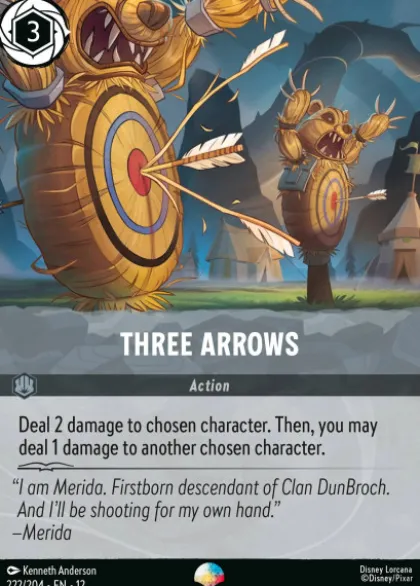 Three Arrows (foil) (borderless) - Wilds Unknown