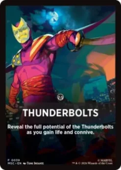 Thunderbolts front card - Marvel Super Heroes Commander