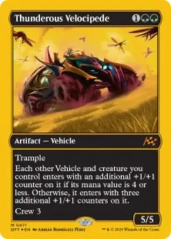 Thunderous Velocipede (#471) (first-place foil) - Aetherdrift First-Place Box Toppers