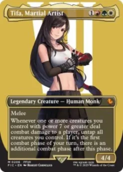 Tifa, Martial Artist (#206) (borderless) - Final Fantasy Commander Varianten