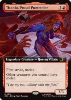 Titania, Proud Pummeler (extended art) - Marvel Super Heroes Commander Varianten