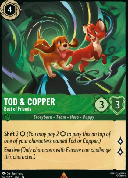 Tod & Copper, Best of Friends (foil) - Attack of the Vine