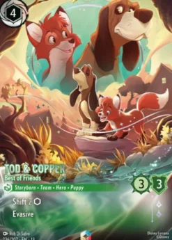 Tod & Copper, Best of Friends (foil) (borderless) - Attack of the Vine!