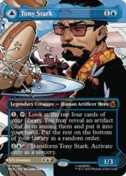 Tony Stark (#350) (borderless) - Marvel Super Heroes Varianten