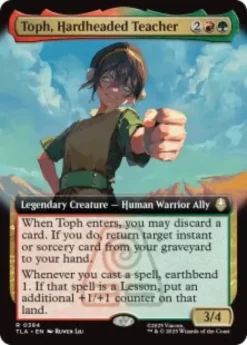 Toph, Hardheaded Teacher (foil) (extended art) - Avatar: The Last Airbender Varianten