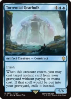 Torrential Gearhulk (surge foil) - Final Fantasy Commander