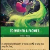 To Wither a Flower - Attack of the Vine