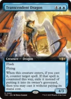 Transcendent Dragon (extended art) - Tarkir: Dragonstorm Commander Varianten