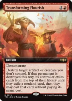 Transforming Flourish (extended art) - Tarkir: Dragonstorm Commander Varianten