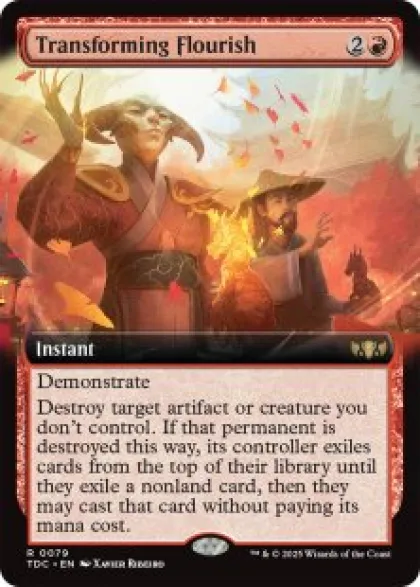 Transforming Flourish (extended art) - Tarkir: Dragonstorm Commander Varianten