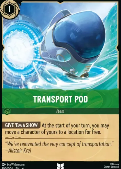 Transport Pod (foil) - Azurite Sea