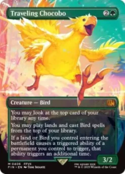 Traveling Chocobo (#406) (foil) (borderless) - Final Fantasy Varianten