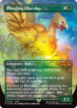 Traveling Chocobo (#568) (foil) (borderless) - Final Fantasy Varianten