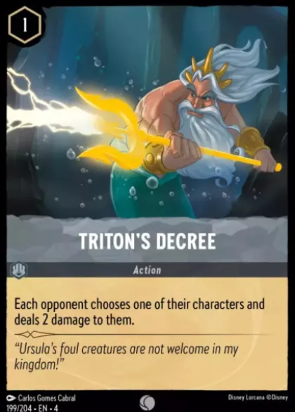Triton's Decree (foil) - Ursula's Return