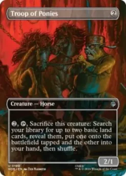 Troop of Ponies (foil) (borderless) - The Hobbit Varianten
