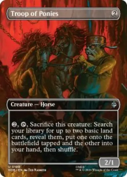 Troop of Ponies (foil) (borderless) - The Hobbit Varianten
