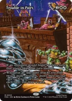 Trouble in Pairs (foil) (borderless) - Teenage Mutant Ninja Turtles Source Material Cards