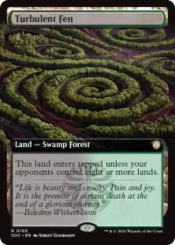 Turbulent Fen (extended art) - Secrets of Strixhaven Commander Varianten