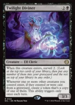 Twilight Diviner (foil) - Lorwyn Eclipsed Planeswalker Stamped