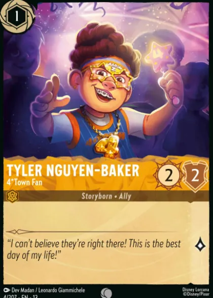 Tyler Nguyen-Baker, 4*Town Fan (foil) - Attack of the Vine