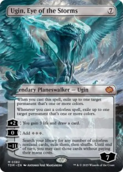 Ugin, Eye of the Storms (#382) (borderless) - Tarkir: Dragonstorm Varianten