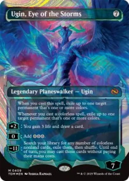 Ugin, Eye of the Storms (#409) (halo foil) (showcase) - Tarkir: Dragonstorm Varianten