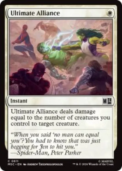 Ultimate Alliance (foil) - Marvel Super Heroes Commander