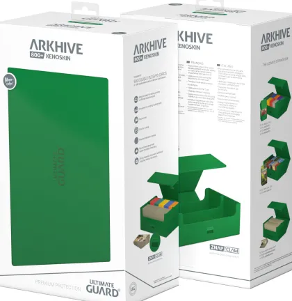 Ultimate Guard ArkHive 800+ XenoSkin Monocolor Green