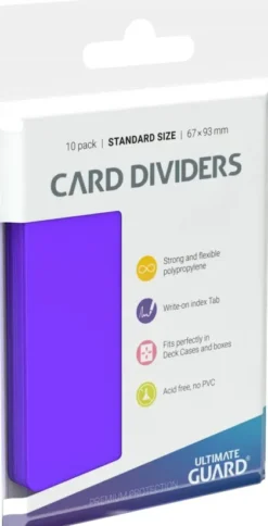 Ultimate Guard Card Dividers: Purple (10 stuks)