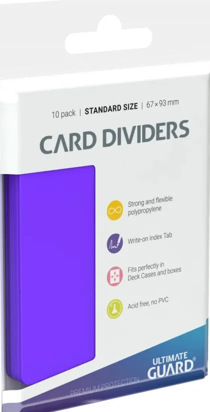 Ultimate Guard Card Dividers: Purple (10 stuks)