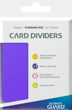 Ultimate Guard Card Dividers: Purple (10 stuks)