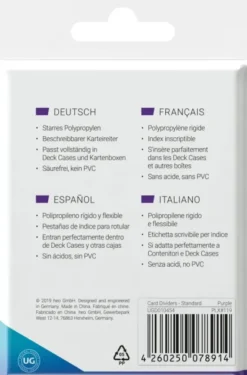 Ultimate Guard Card Dividers: Purple (10 stuks)