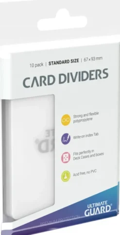 Ultimate Guard Card Dividers: Transparent (10 stuks)