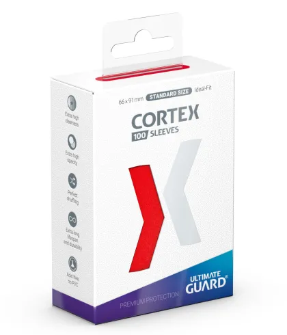 Ultimate Guard Cortex Sleeves: Red (100 stuks)