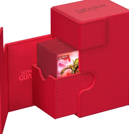 Ultimate Guard Flip'n'Tray Deck Case 80+ XenoSkin Monocolor Red