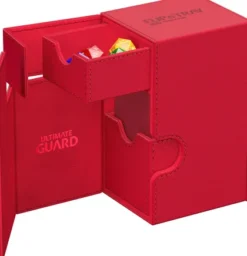 Ultimate Guard Flip'n'Tray Deck Case 80+ XenoSkin Monocolor Red