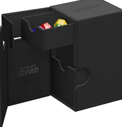 Ultimate Guard Flip'n'Tray Deck Case 80+ XenoSkin Monocolor Black