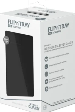 Ultimate Guard Flip'n'Tray Deck Case 80+ XenoSkin Monocolor Black