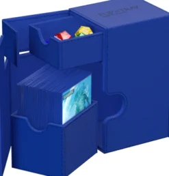 Ultimate Guard Flip'n'Tray Deck Case 80+ XenoSkin Monocolor Blue