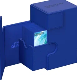 Ultimate Guard Flip'n'Tray Deck Case 80+ XenoSkin Monocolor Blue