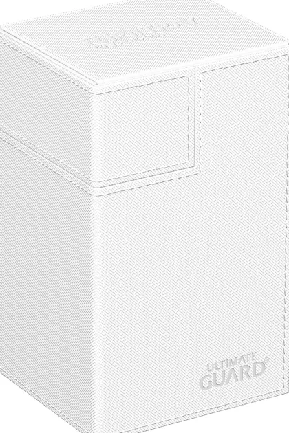 Ultimate Guard Flip'n'Tray Deck Case 80+ XenoSkin Monocolor White