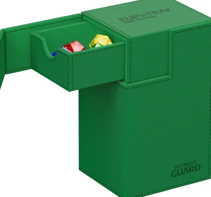 Ultimate Guard Flip'n'Tray Deck Case 80+ XenoSkin Monocolor Green