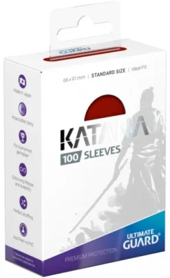 Ultimate Guard Katana Sleeves: Red (100 stuks)