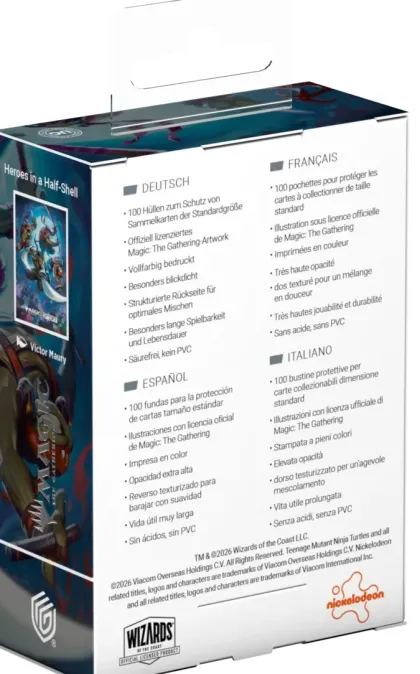 Ultimate Guard Magic: The Gathering - Premium Art Sleeves: Teenage Mutant Ninja Turtles - Heroes in a Half Shell (100 stuks)