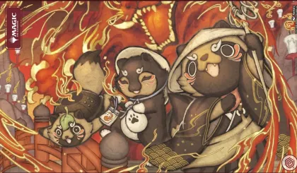 Ultimate Guard Magic: The Gathering - Secrets of Strixhaven Stitched Edge Playmat: Pyretic Ritual