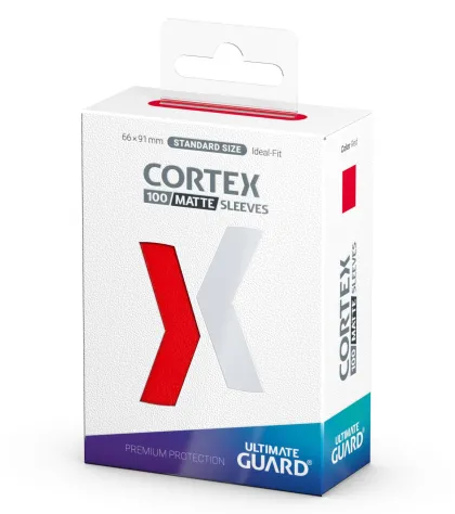 Ultimate Guard Matte Cortex Sleeves: Red (100 stuks)